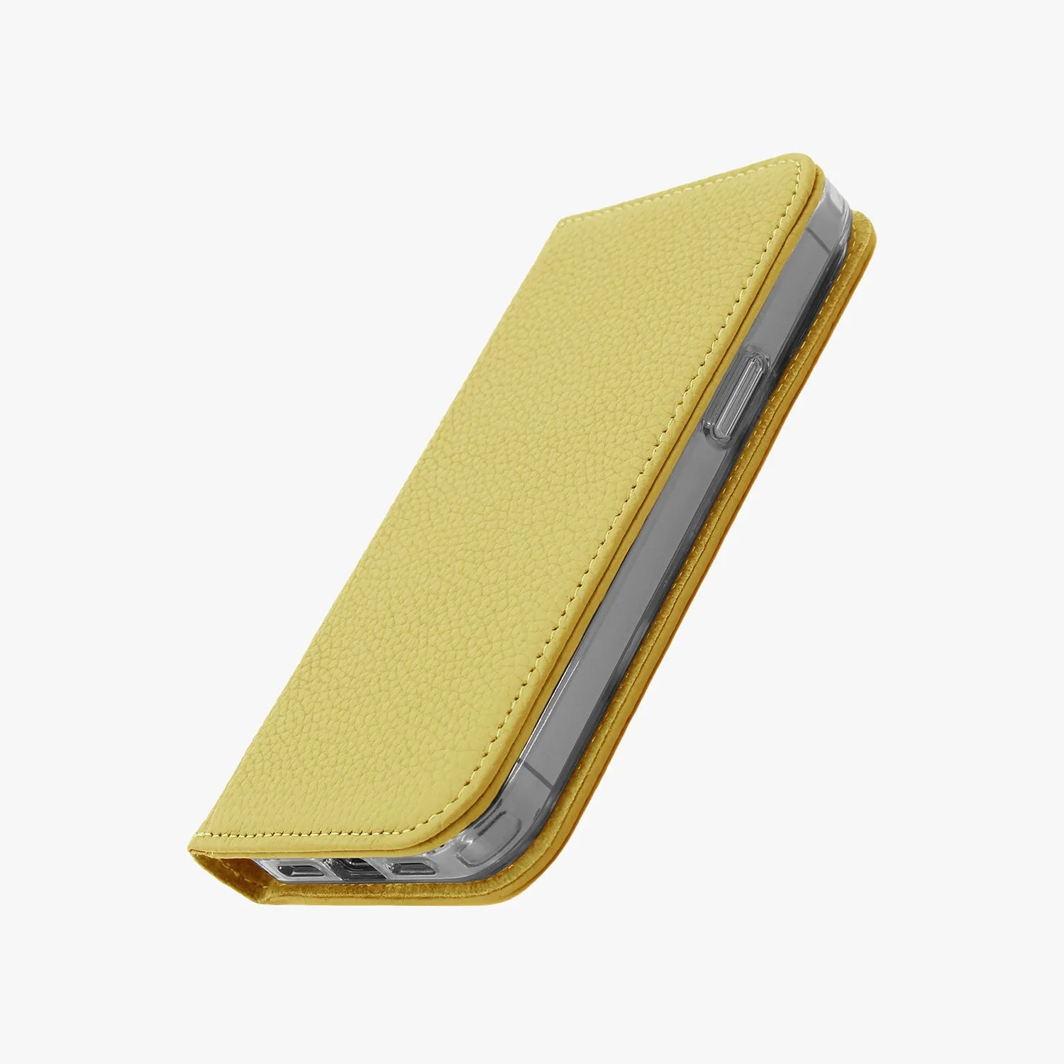 iPhone 16 Pro MagSafe Leather Flip Cover with Clear Case