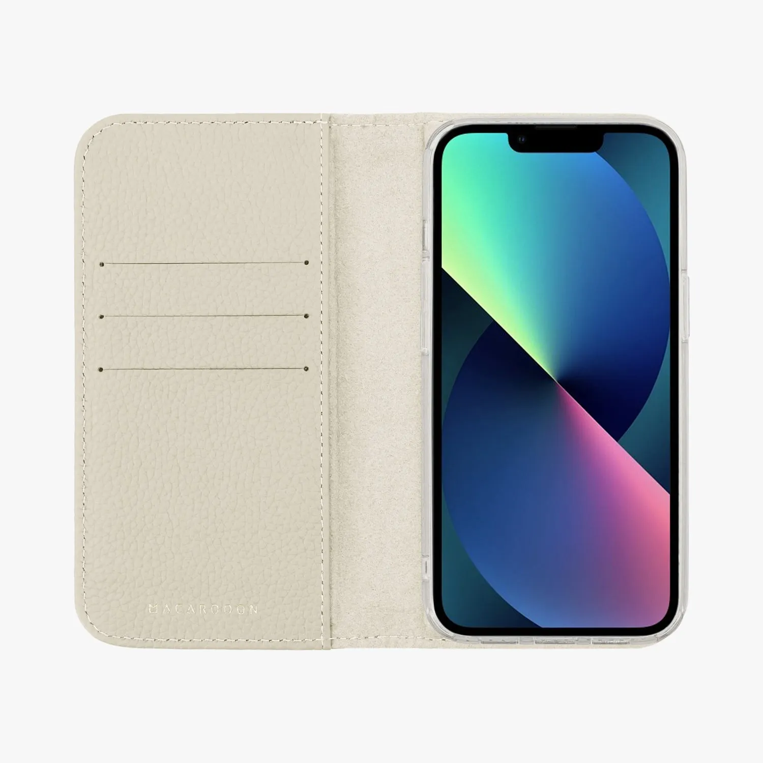 iPhone 16 Pro MagSafe Leather Flip Cover with Clear Case