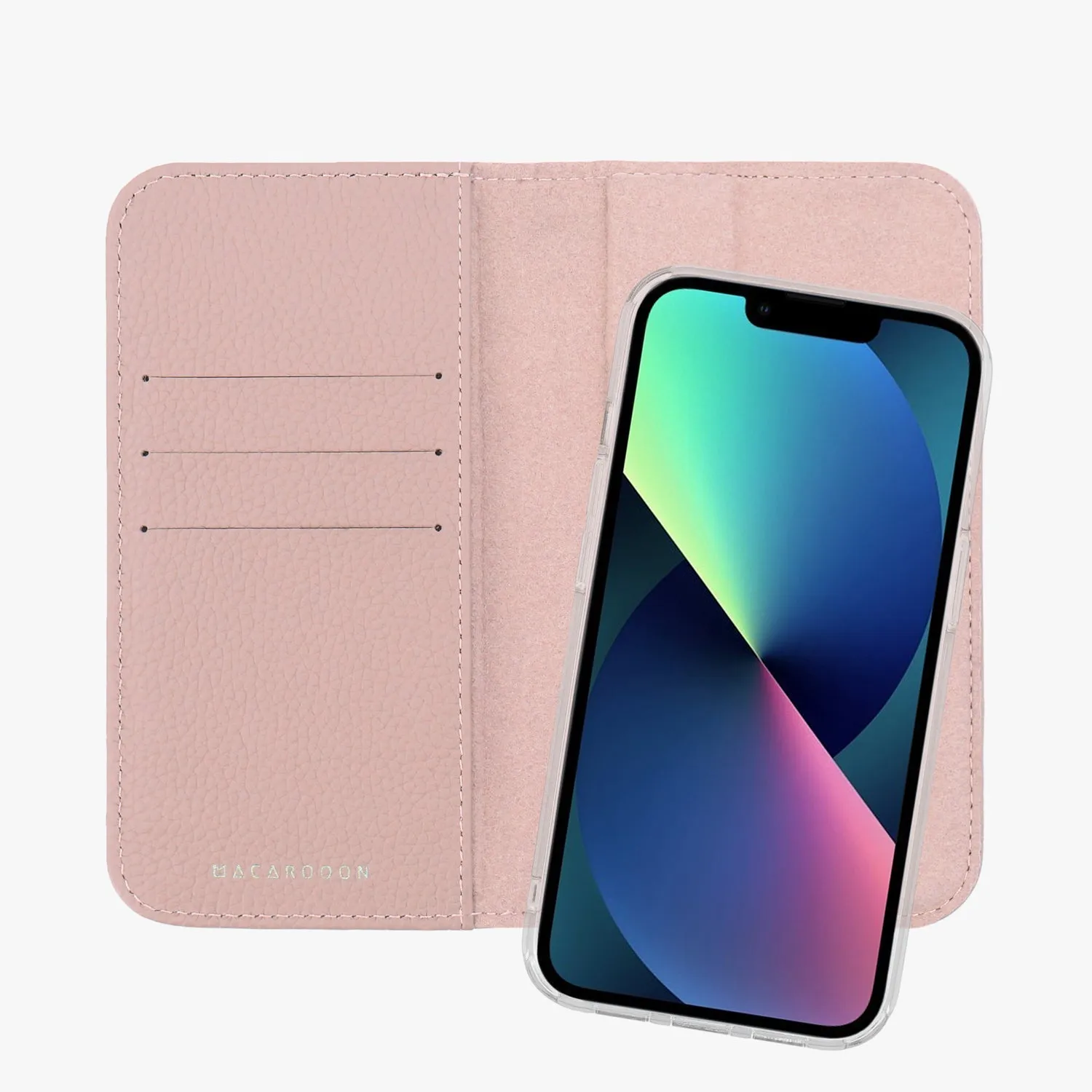 iPhone 16 Pro MagSafe Leather Flip Cover with Clear Case