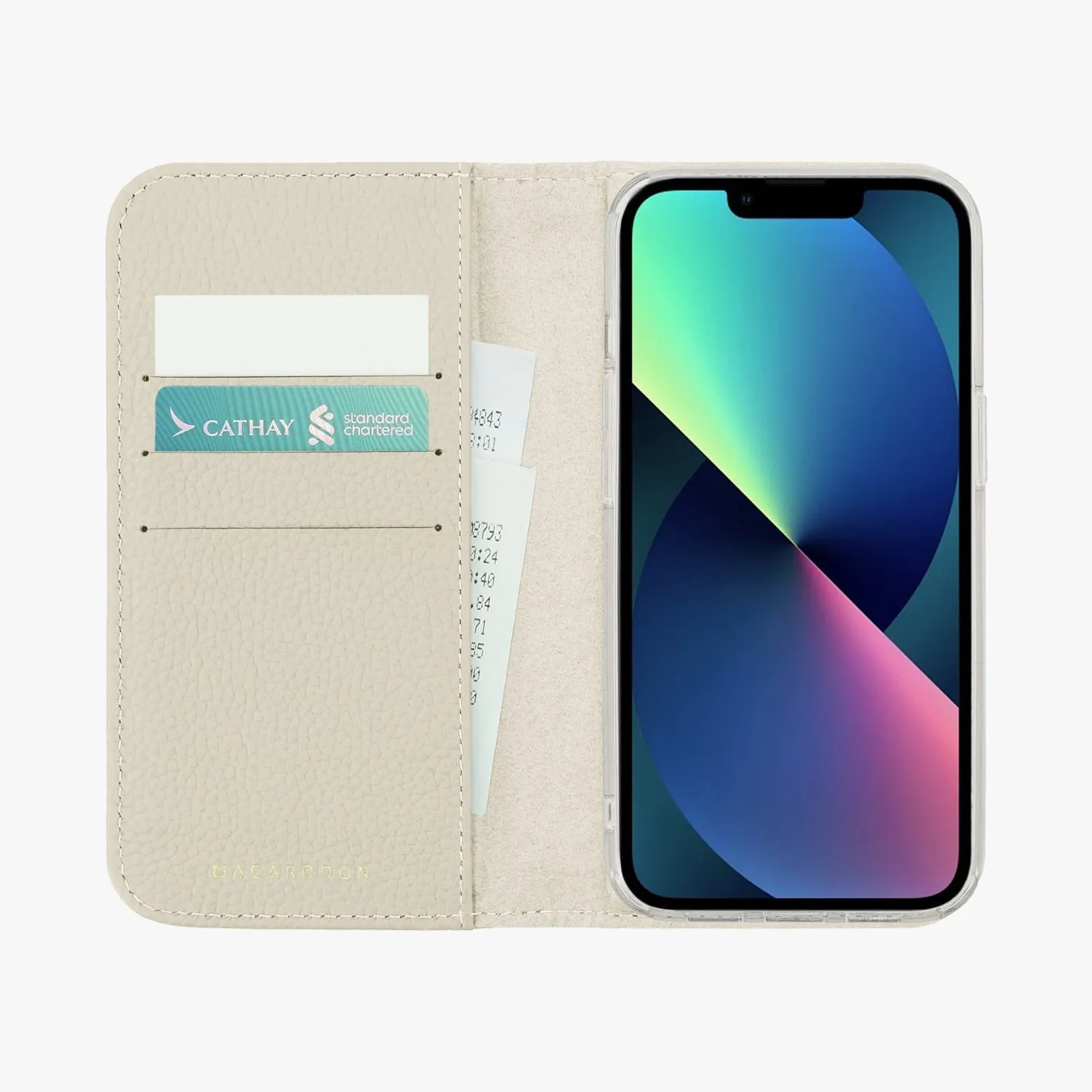 iPhone 16 Pro MagSafe Leather Flip Cover with Clear Case