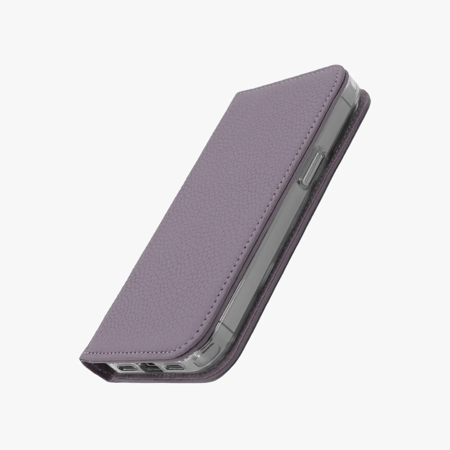 iPhone 16 Pro MagSafe Leather Flip Cover with Clear Case