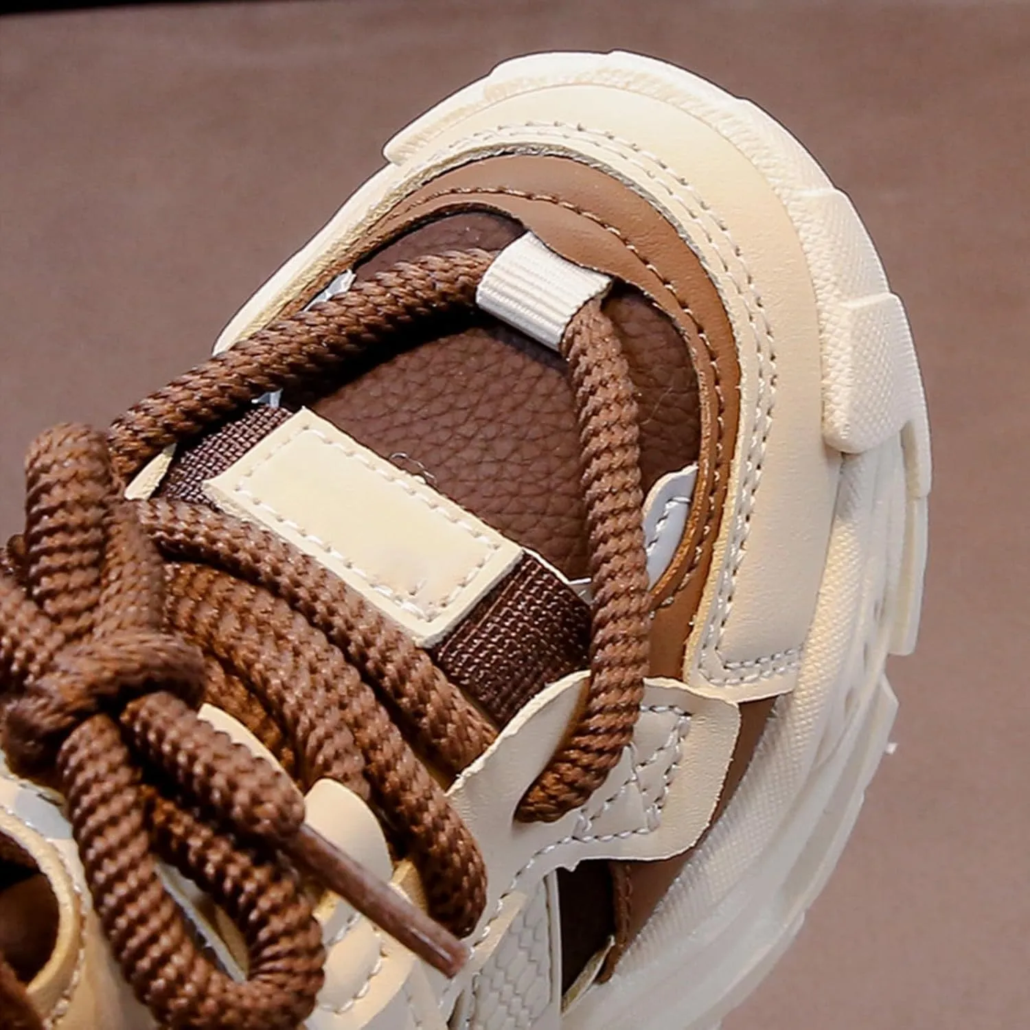 Kids Platform Sneakers Baby Toddler Tennis Running Athletic Protective Walking Lace Up Comfortable Softy Spring Shoes