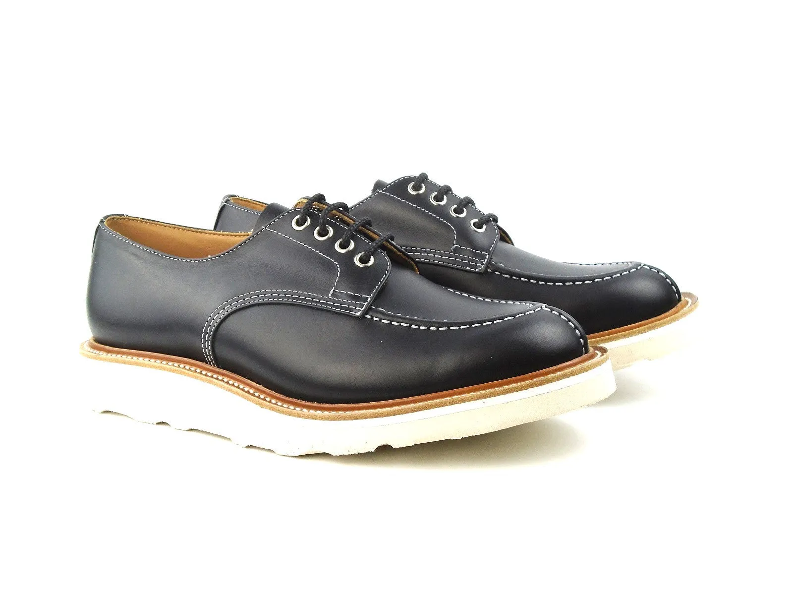 Kilsby Handsewn Derby - Black Hydro Waxy Calf