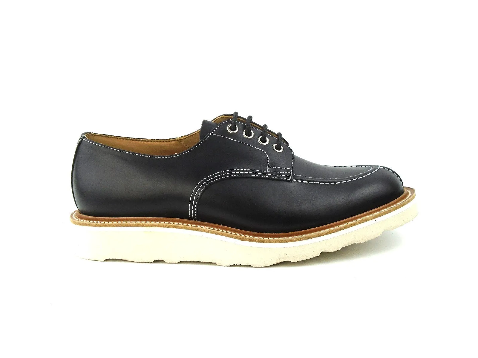 Kilsby Handsewn Derby - Black Hydro Waxy Calf