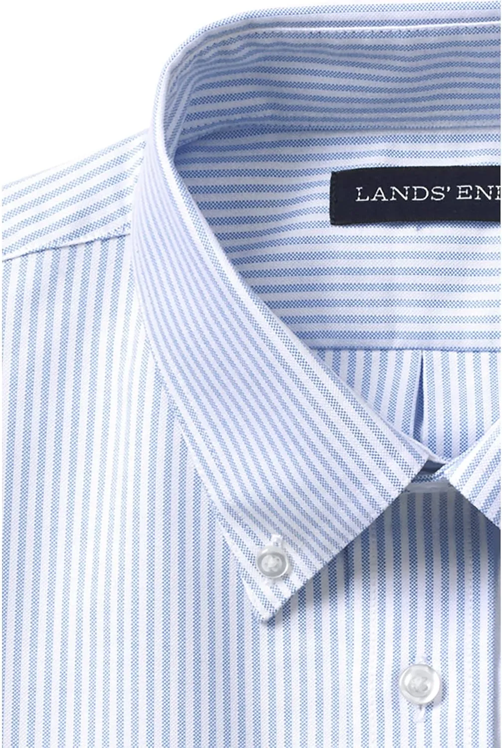 Lands' End School Uniform Men's Long Sleeve Oxford Dress Shirt