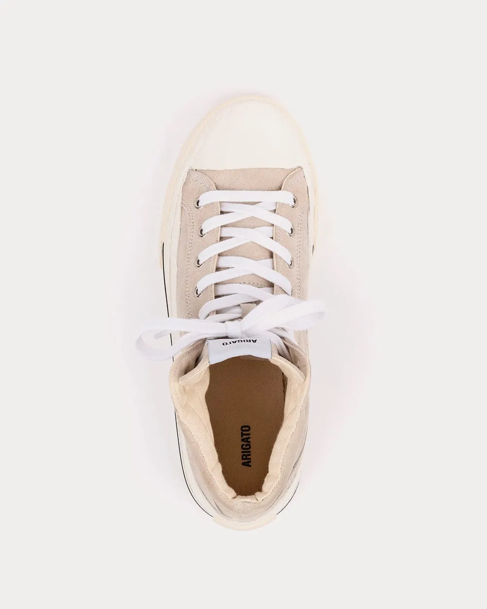 Midnight Suede Pale Beige High Top Sneakers
