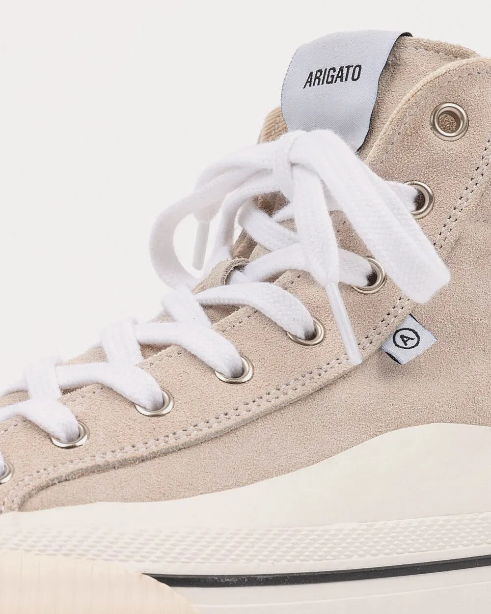 Midnight Suede Pale Beige High Top Sneakers