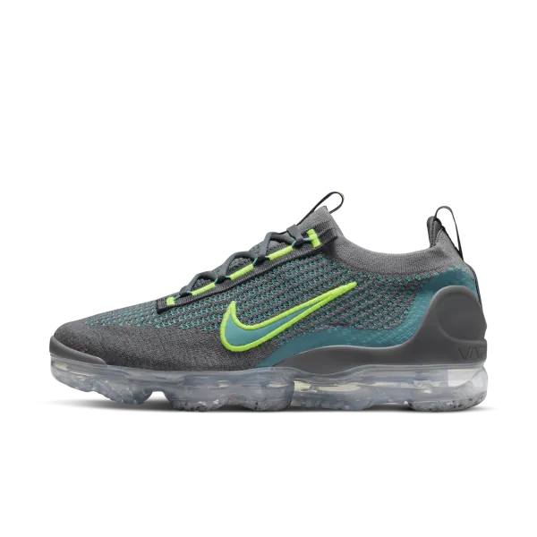 Nike - Men - Air Vapormax 2021 FK - Cool Grey/Teal/Volt
