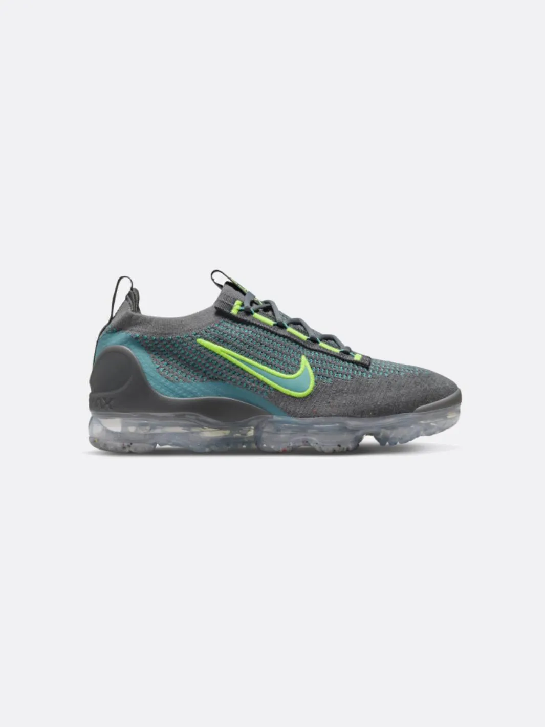 Nike - Men - Air Vapormax 2021 FK - Cool Grey/Teal/Volt