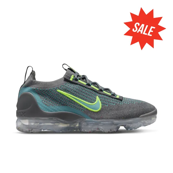 Nike - Men - Air Vapormax 2021 FK - Cool Grey/Teal/Volt