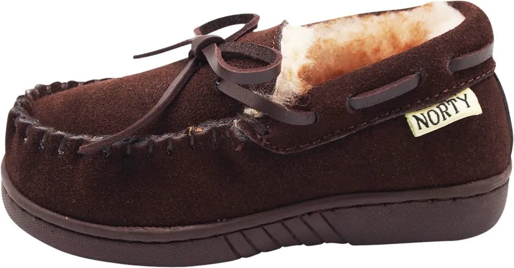 NORTY Tod Boys 6-10 Chocolate Slippers 16952