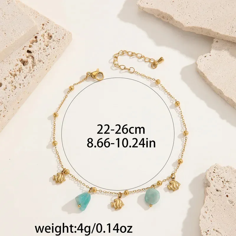Ocean Charm Anklet