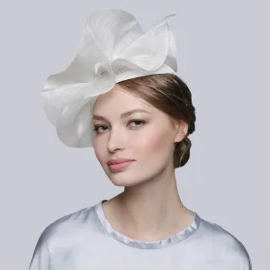 Off White Derby Fascinator Hat
