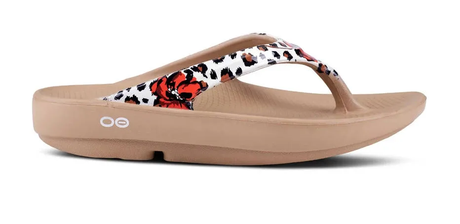 OOFOS Womens Oolala Limited Leopard Flora