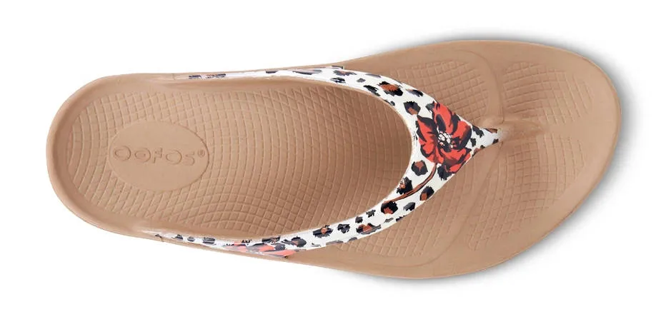 OOFOS Womens Oolala Limited Leopard Flora