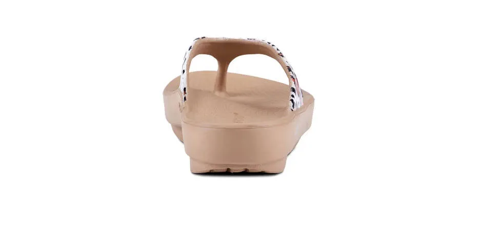 OOFOS Womens Oolala Limited Leopard Flora