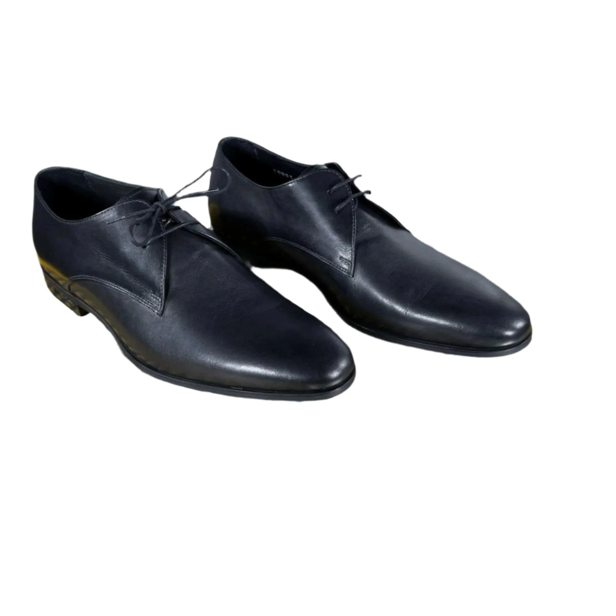 Paul Smith CON01 Coney Black Leather Derby Shoes