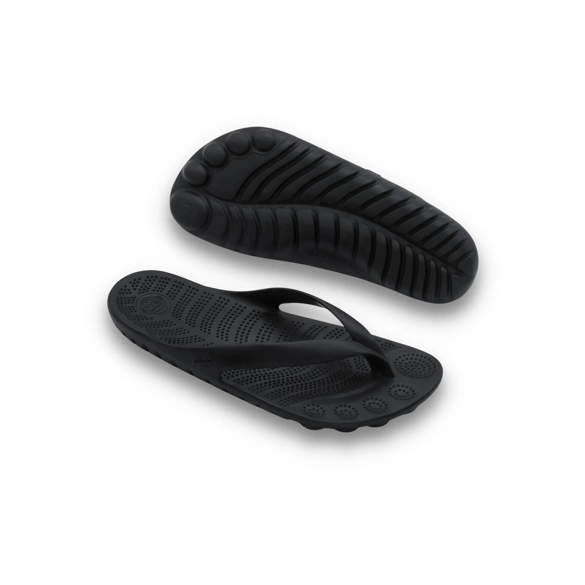 PIRATE BLACK FLIP FLOPS BY GUDO