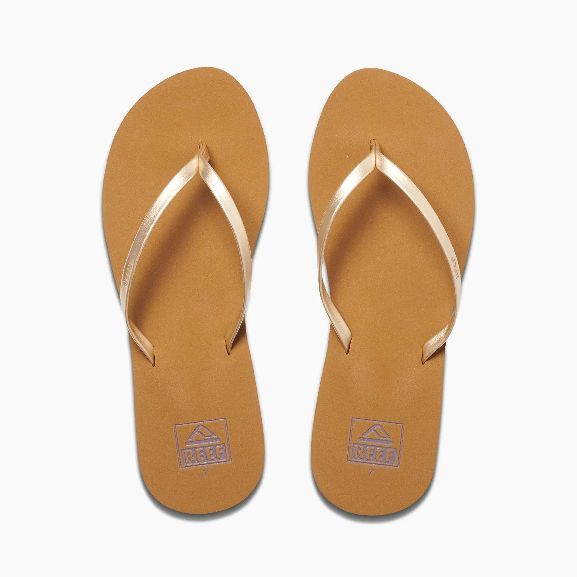 Reef Womens Bliss Nights Flip Flops - Tan/Champagne