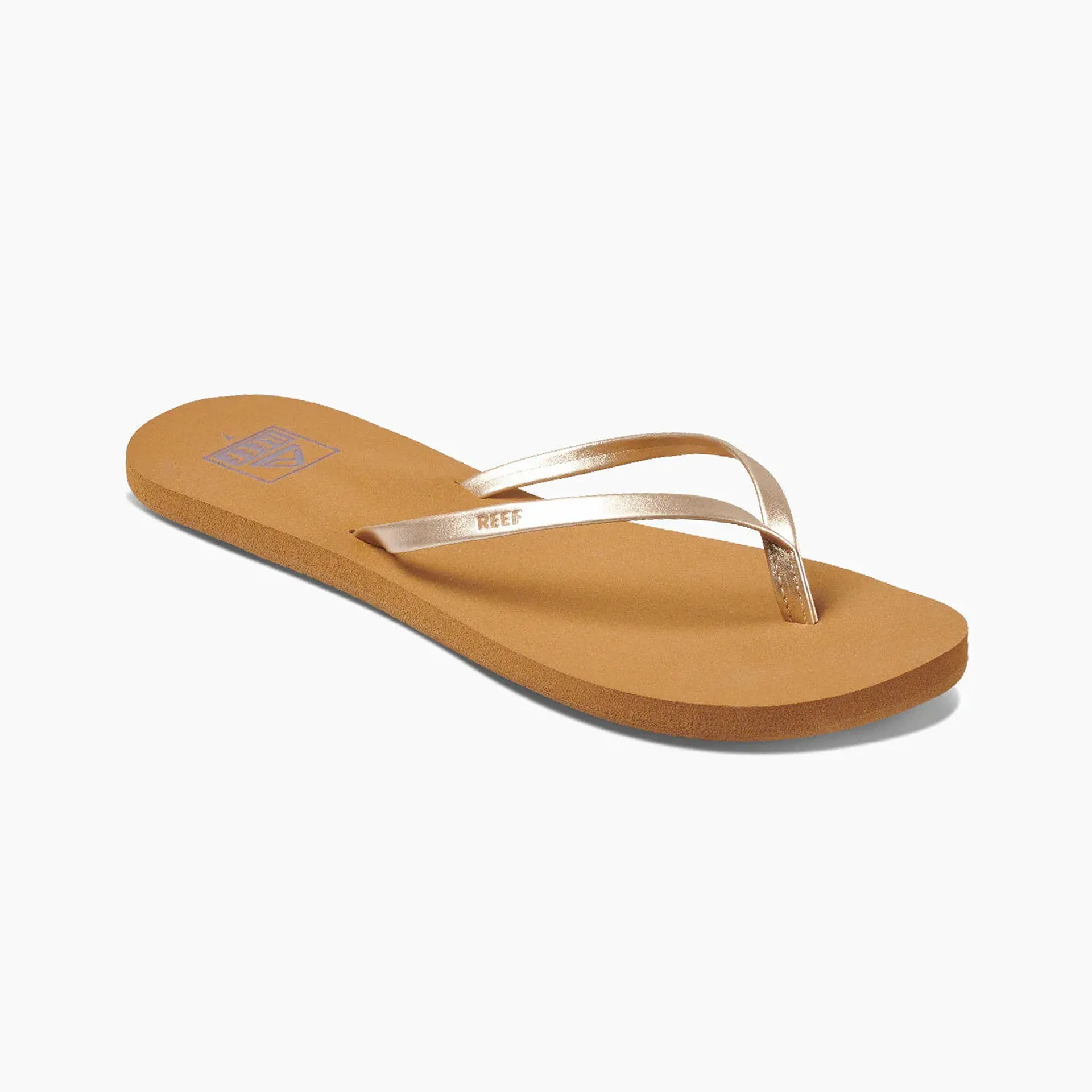 Reef Womens Bliss Nights Flip Flops - Tan/Champagne