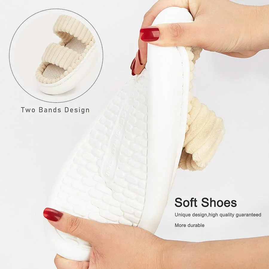Sandals Slides Shoes Womens with Double Strap