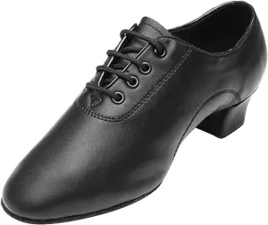 Shoes Boys Modern Dance Shoes Prom Ballroom Latin Dance Shoes Solid Color Lace Up Leather Shoes Swim Shoes for