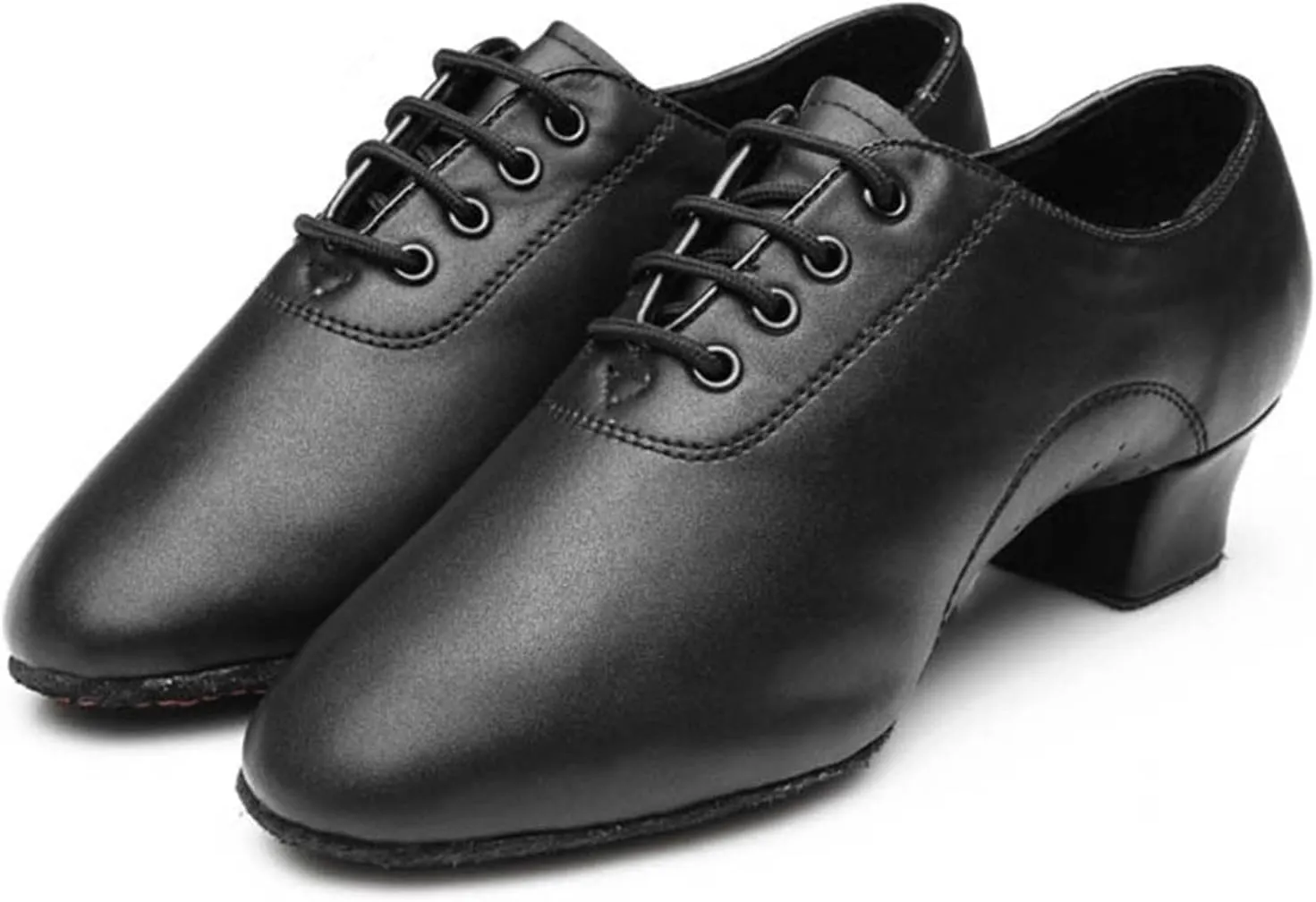 Shoes Boys Modern Dance Shoes Prom Ballroom Latin Dance Shoes Solid Color Lace Up Leather Shoes Swim Shoes for