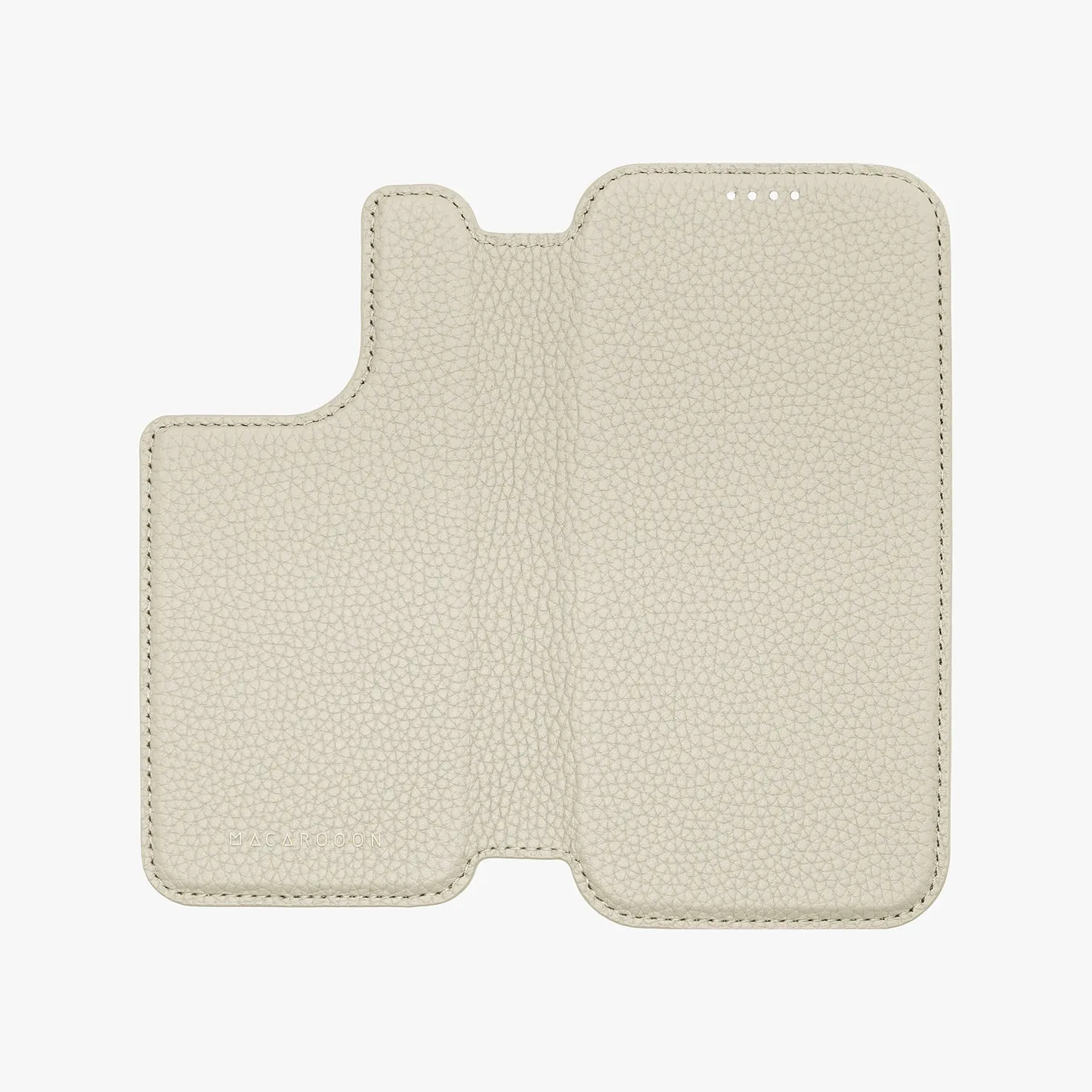Sleek iPhone 14 Pro Max MagSafe Leather Flip Cover with Clear Case