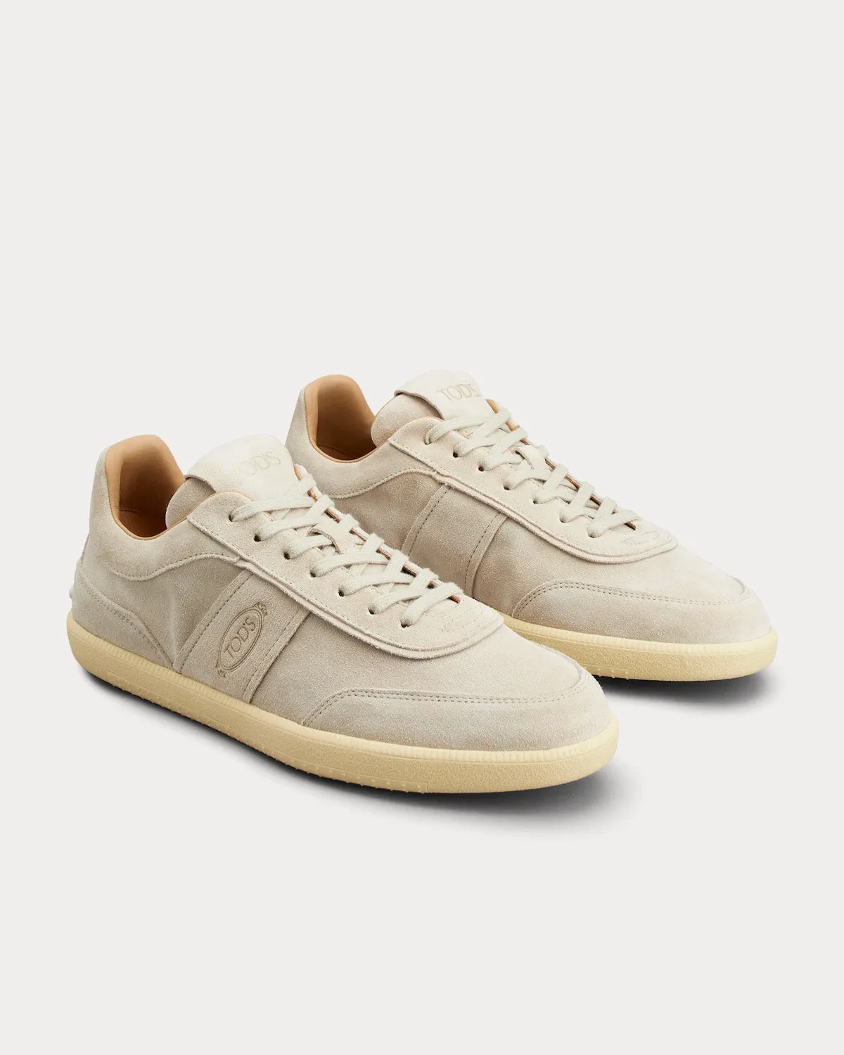 Tabs Suede Beige Low Top Sneakers