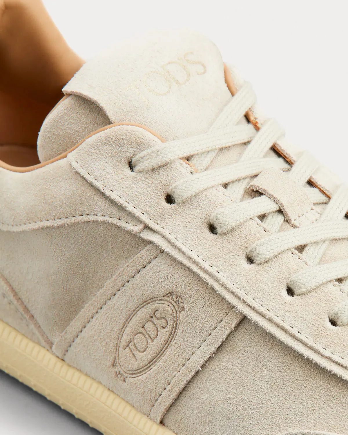 Tabs Suede Beige Low Top Sneakers