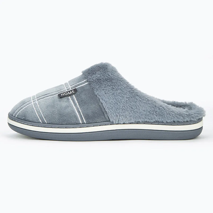 TPR Lightweight Slippers A | Winter Slippers for Men With Plaid