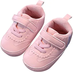 Unisex Baby Girls Shoes Infant Sneakers Thick Soles Non Slip Rubber Sole Toddler Crib First Walker Lightweight Shoes