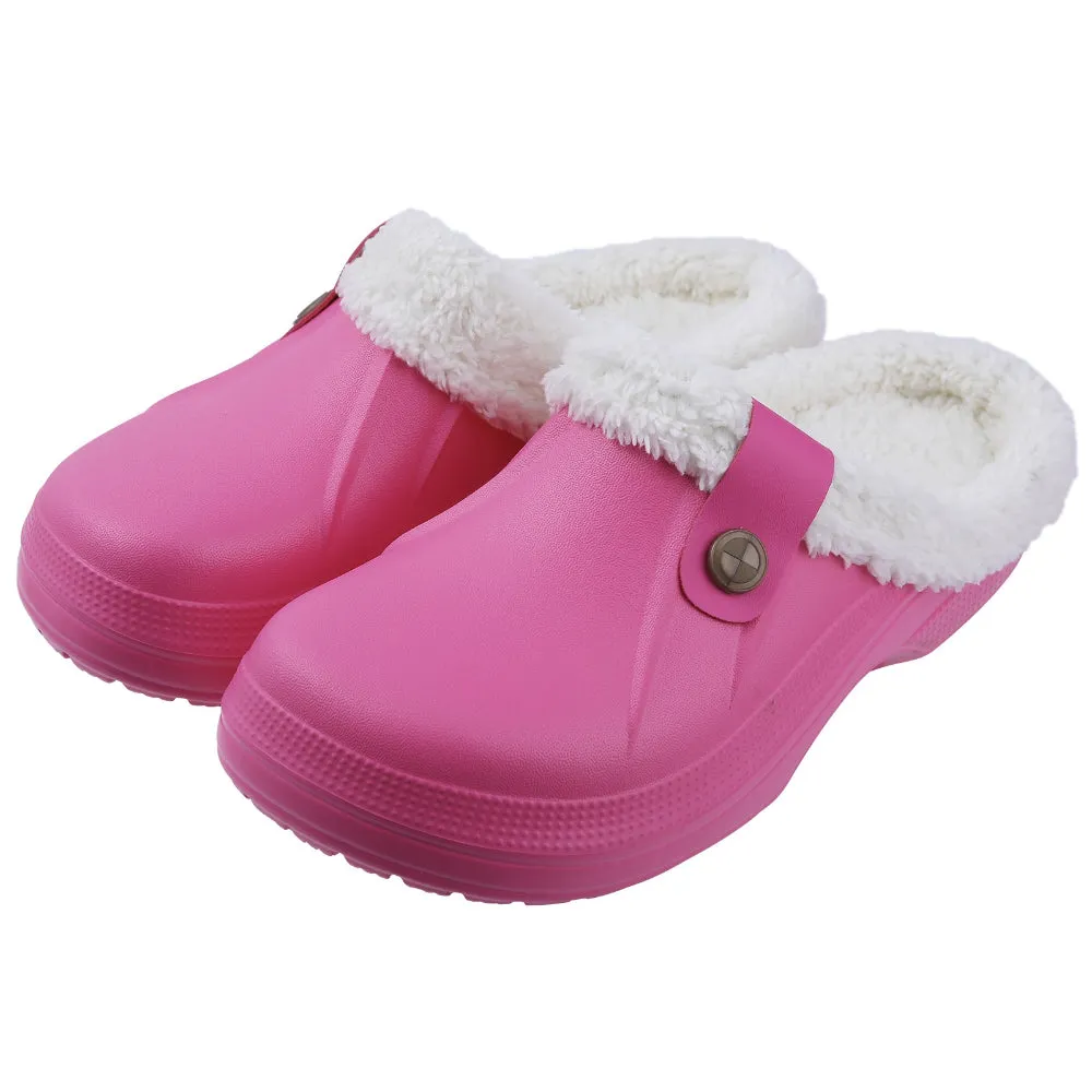 Warm Plush Slippers Clogs